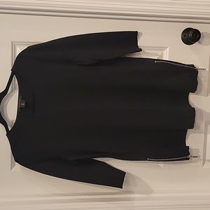 Tahari tunic top with side zippers
